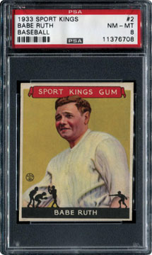 1933 Goudey Sport Kings Babe Ruth