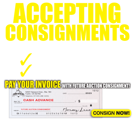 Consign to our next auction!