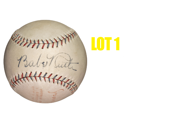 One of the Finest Single-Signed Babe Ruth Baseballs in the Hobby with Both Ball and Autograph Assessed 8 NM-MT from PSA/DNA