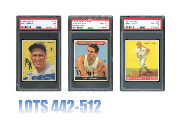 Memory Lane Inc The Leader In Vintage Sports Cards Memorabilia   Win24lot442 