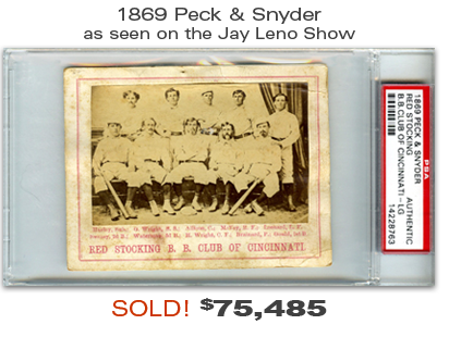 1869 Peck & Snyder Sold! $75,485