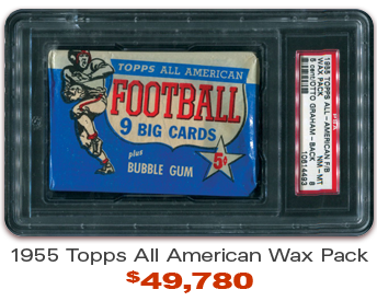 1955 Topps All American Wax Pack
