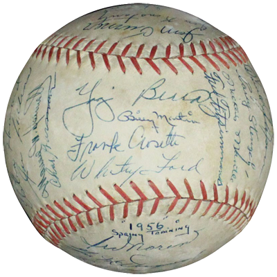 Mickey Mantle Triple Crown 1956 Signed Inscribed NY Yankees
