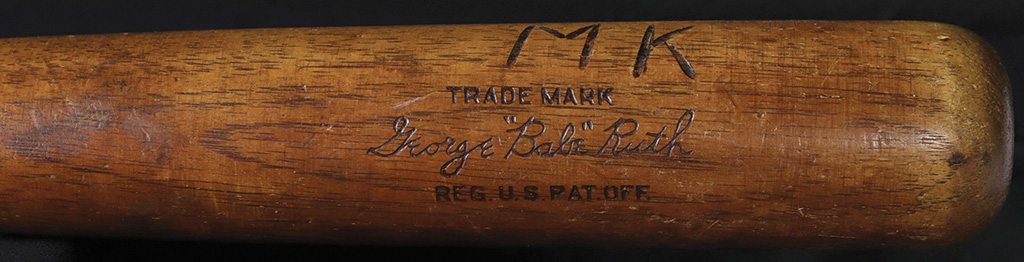 Lot 1 - Babe Ruth 1928-29 Game-Used Hillerich & Bradsby Louisville Slugger Bat