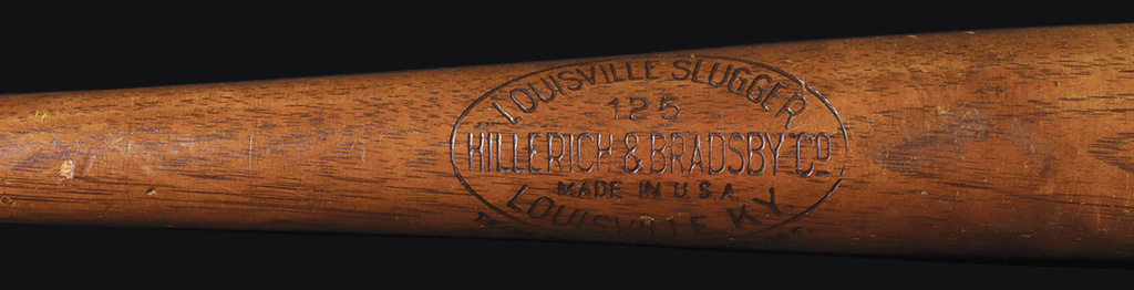 Lot 1 - Babe Ruth 1928-29 Game-Used Hillerich & Bradsby Louisville Slugger Bat