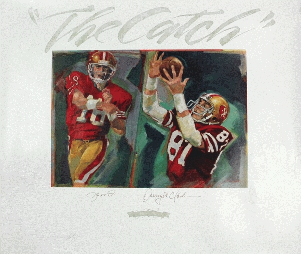 The Throw, Joe Montana to Dwight Clark  Nfl football art, Joe montana,  Nfl football 49ers