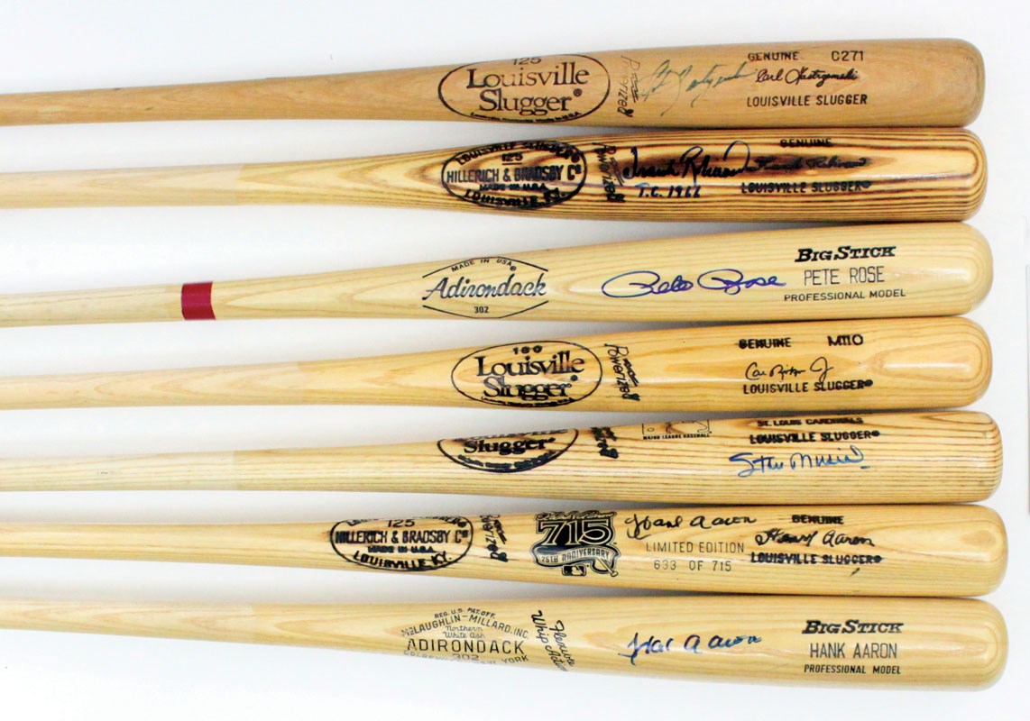 Sold at Auction: HANK AARON LOUISVILLE SLUGGER BASEBALL BAT