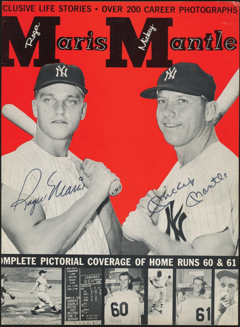 1961 Roger Maris & Mickey Mantle Signed LIFE Magazine