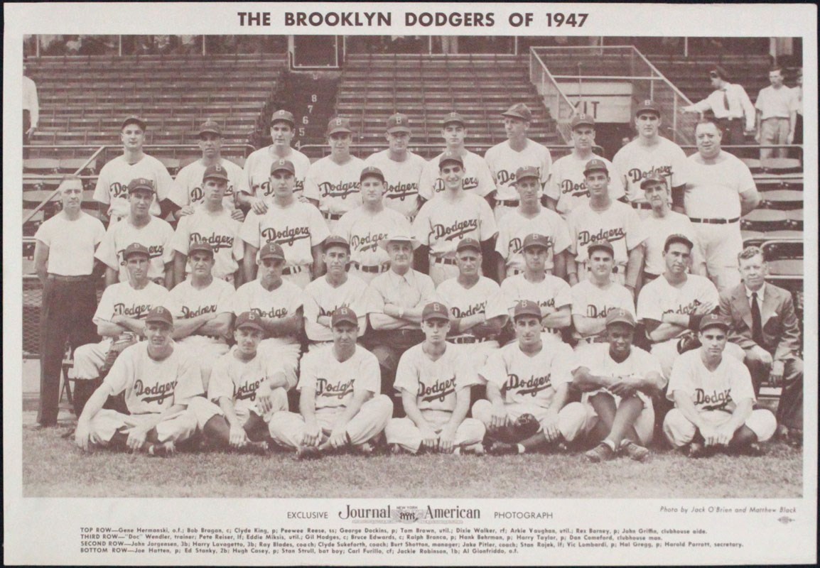 1947 BROOKLYN DODGERS TEAM PHOTOGRAPH