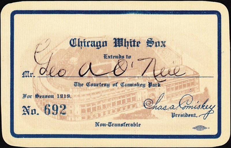 Sold at Auction: 1919 chicago white sox