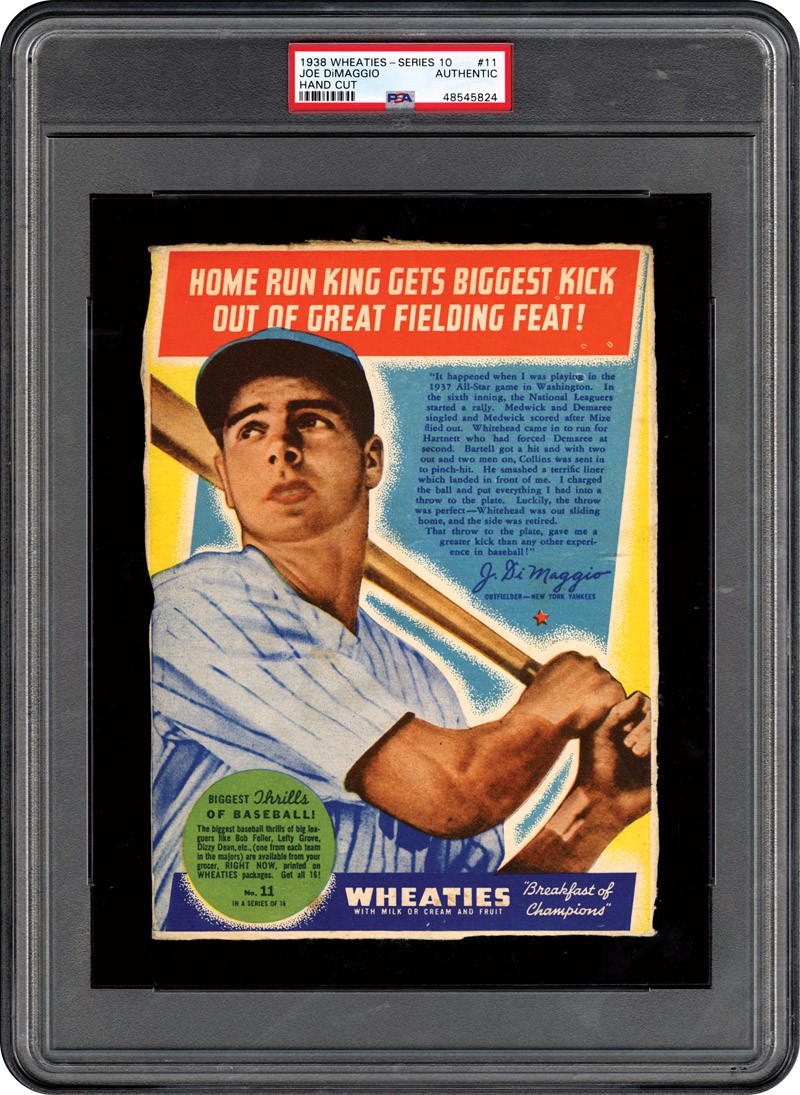 Bob Feller Wheaties Panel