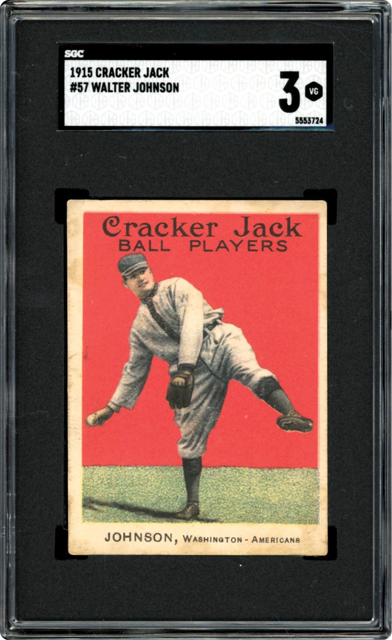 1915 Cracker Jack Walter Johnson