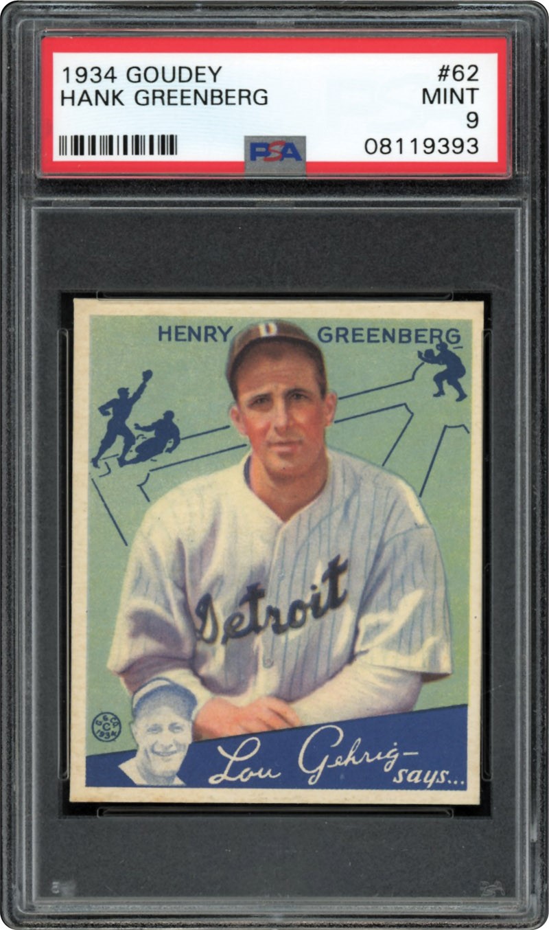 1962 offers psa graded babe Ruth and Lou Gehrig card