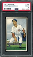 1951 Bowman #144 Herman Weihmeier PSA 9