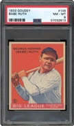 1933 #149 Babe Ruth PSA 8