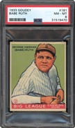 1933 Goudey #181 Babe Ruth PSA 8