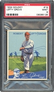 1934 Goudey #19 Lefty Grove PSA 9