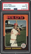 1975 Topps #41 Cesar Geronimo PSA 10