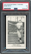 1921-23 National Caramel E220 Babe Ruth PSA 5 EX