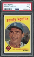 1959 Topps #163 Sandy Koufax PSA 9 MINT