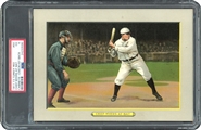 1911 T3 Turkey Red Cabinets #50 Chief Myers At Bat Checklist Back PSA 5 EX