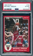 1984 Star #101 Michael Jordan PSA 6 EX-MT 