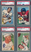 1952 Bowman Large Football Complete PSA Registered Set - #10 on Set Registry with 6.59 GPA